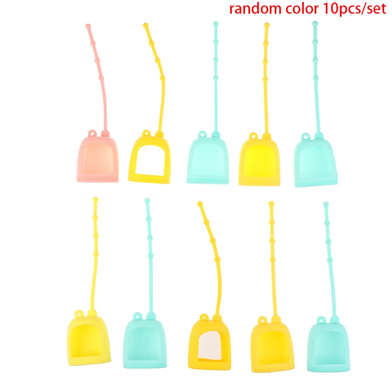 

10Pcs Mini 30ml Empty Bottle Portable Traveling Refillable Bottle Silicone Protective Cover Hand Sanitizer Perfume Holder