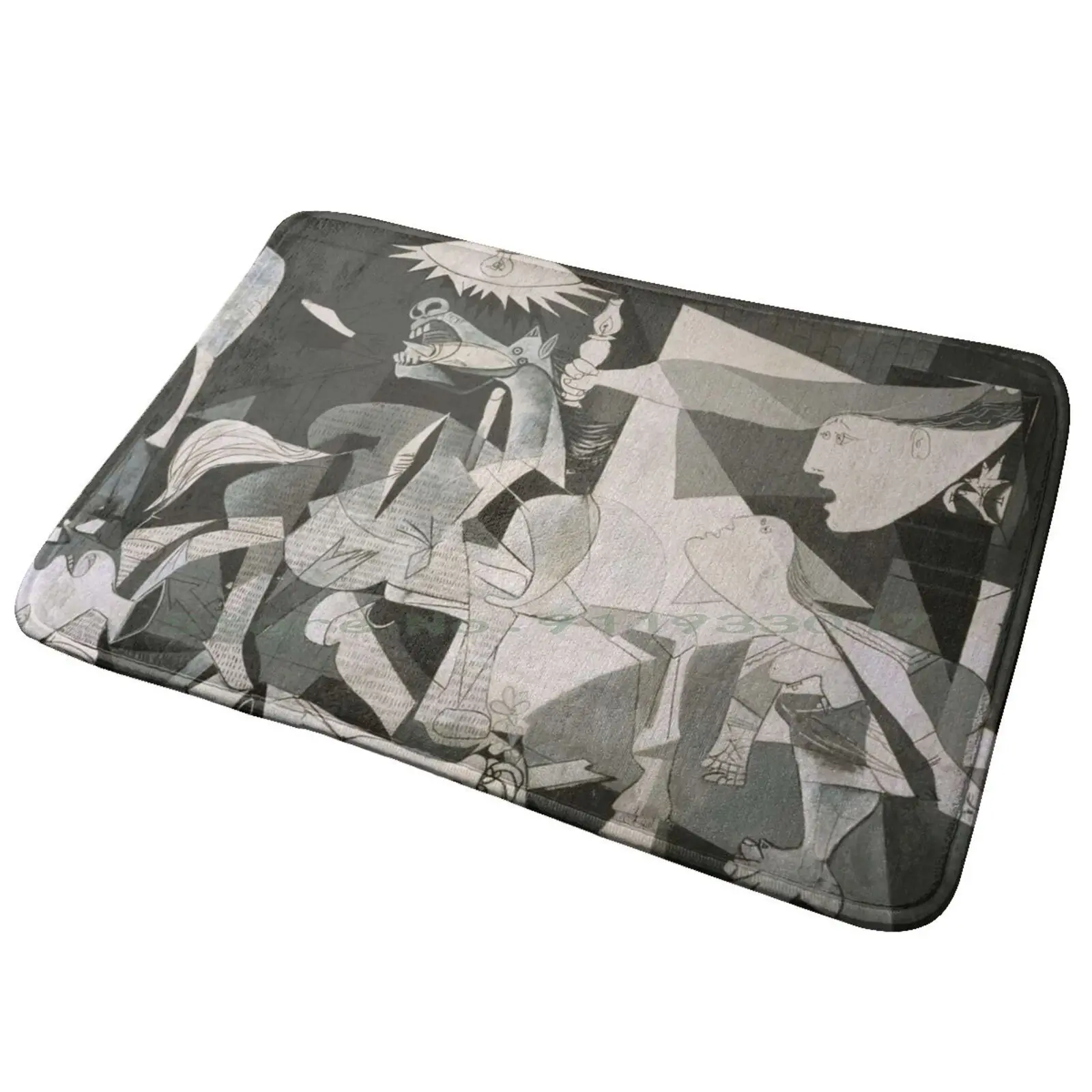 Guernica Ingresso Zerbino Tappetino Da Bagno Tappeto Juego Naturaleza Arbol Bosque Fruta Colores Planta Obra De Artista Bodegon Estampado