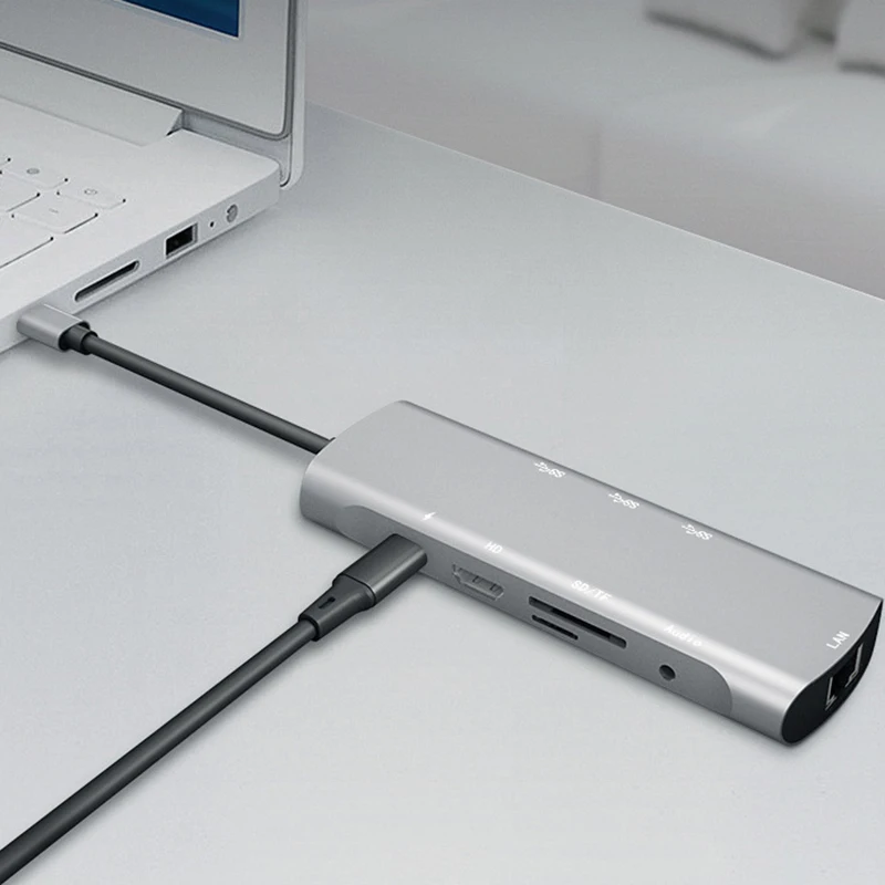 Гигабитный порт типа C/HDMI Nine-In-One Hub расширение док-станции
