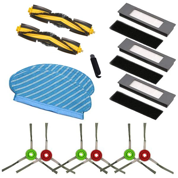 

Mopping Cloth Rag Main Brush Roller Side Brush HEPA Filter for Ecovacs Deebot Ozmo 920 950 Robotic Vacuum Cleaner Parts