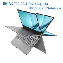 Ноутбук BMAX Y11, 11,6 дюймов, 2 в 1, процессор N4100, 8 ГБ ОЗУ, 256 Гб ПЗУ, SSD DDR4, 1080 P, ультратонкий ноутбук с разъемом EU, US, UK