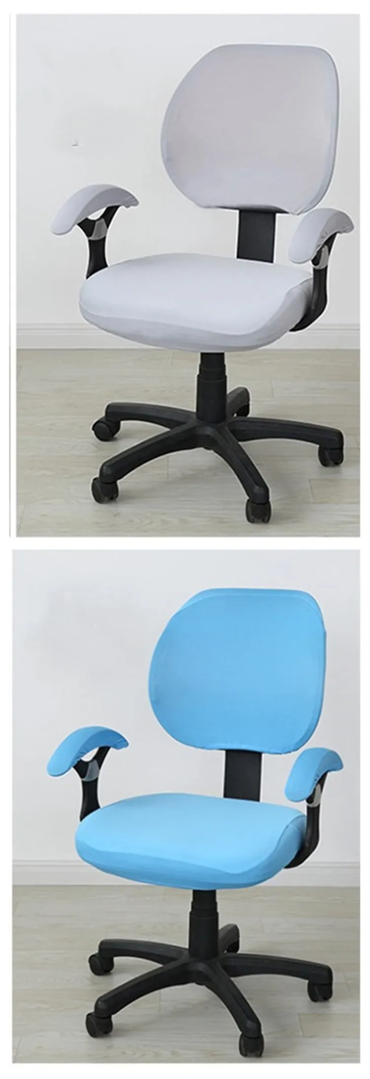 4 adet takim renkli doner sandalye kilifi rahat ofis koltugu kaplama anti kirli bilgisayar slipcovers kati sandalye koruma cantasi chair cover aliexpress
