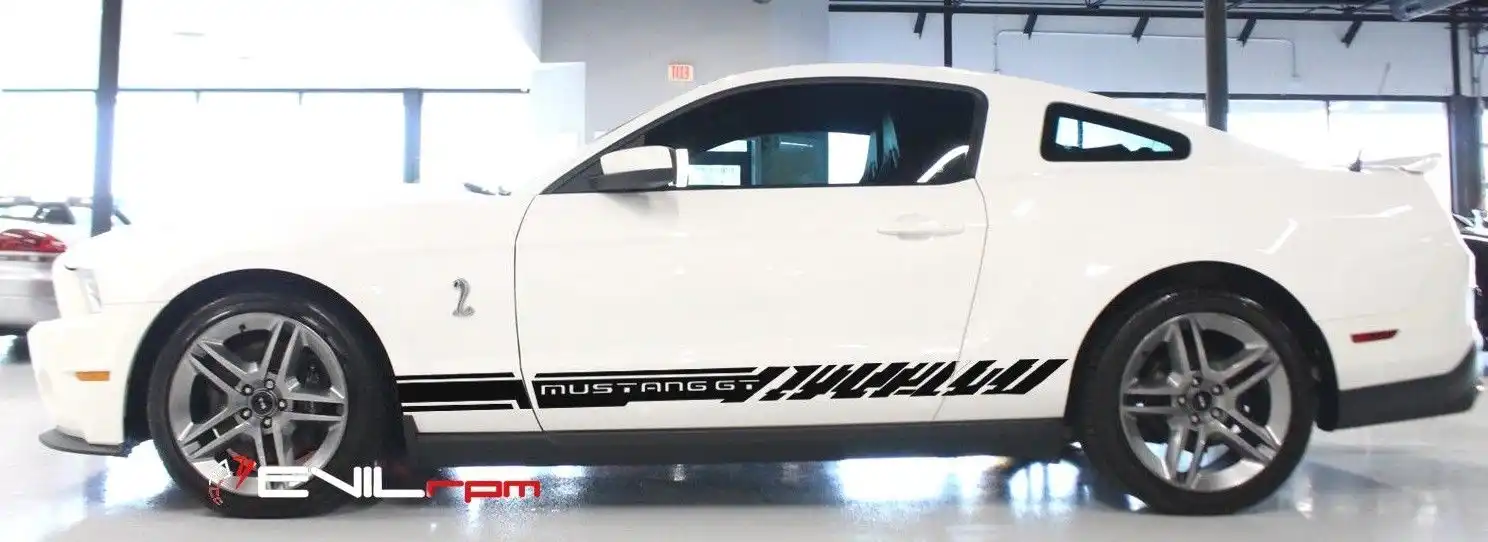 For 1set 2pcs Side Door Vinyl Decal Sticker Ford Mustang 2005 2006