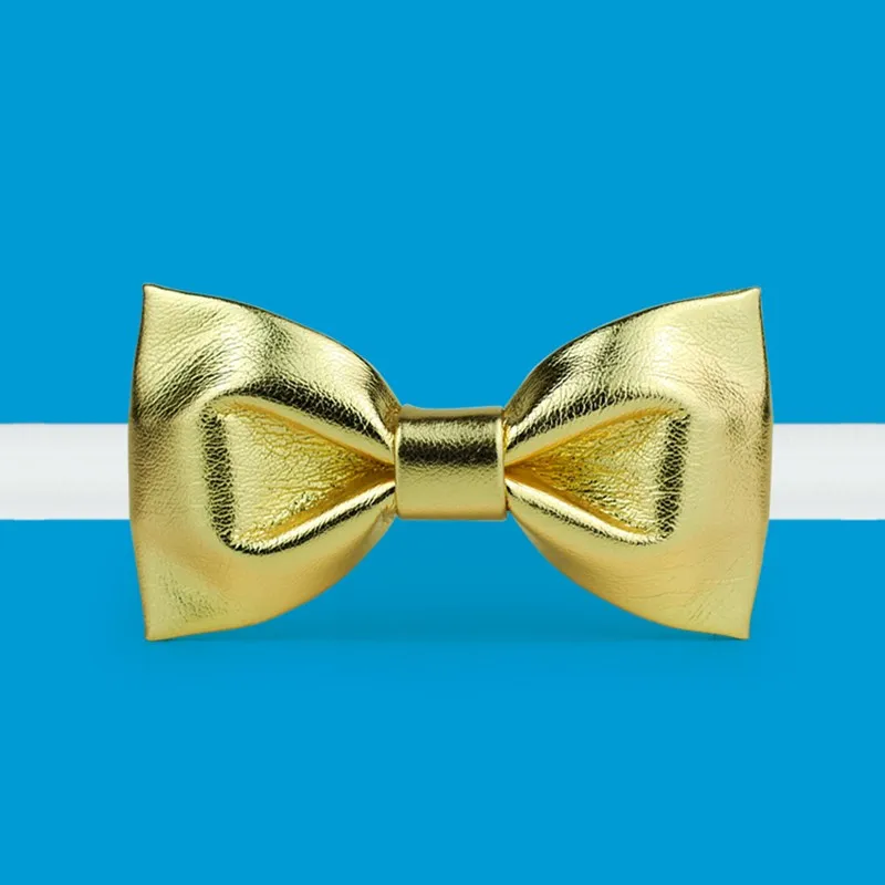 

novelty bow tie for gentlemen design bow tie with gift box bridegroom bow knot PU butterfly silver christmas gift set halloween