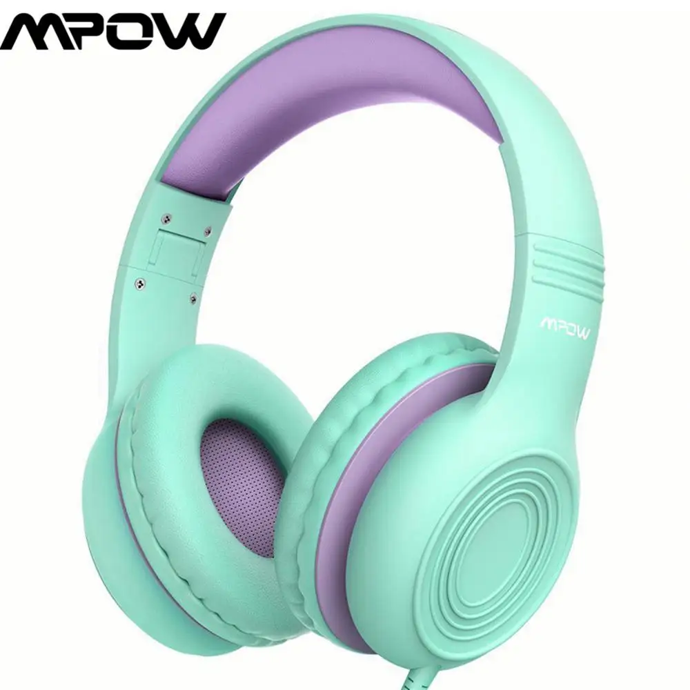 

Mpow CH6 Wired Kids Headphones Foldable Adjustable Wired Headset With 3.5mm Audio Jack Microphone For Children For iPod