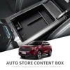 for HAVAL H6 3rd Gen GT 2021-2024 Armrest Storage Box Accessories Stowing Tidying Center Console Tray Black ABS 1