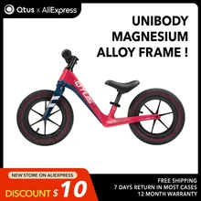 Qtus – vélo d'équilibre de sport en alliage de magnésium, monocoque B1 Swift, Non toxique, écologique, sûr, Ultra léger