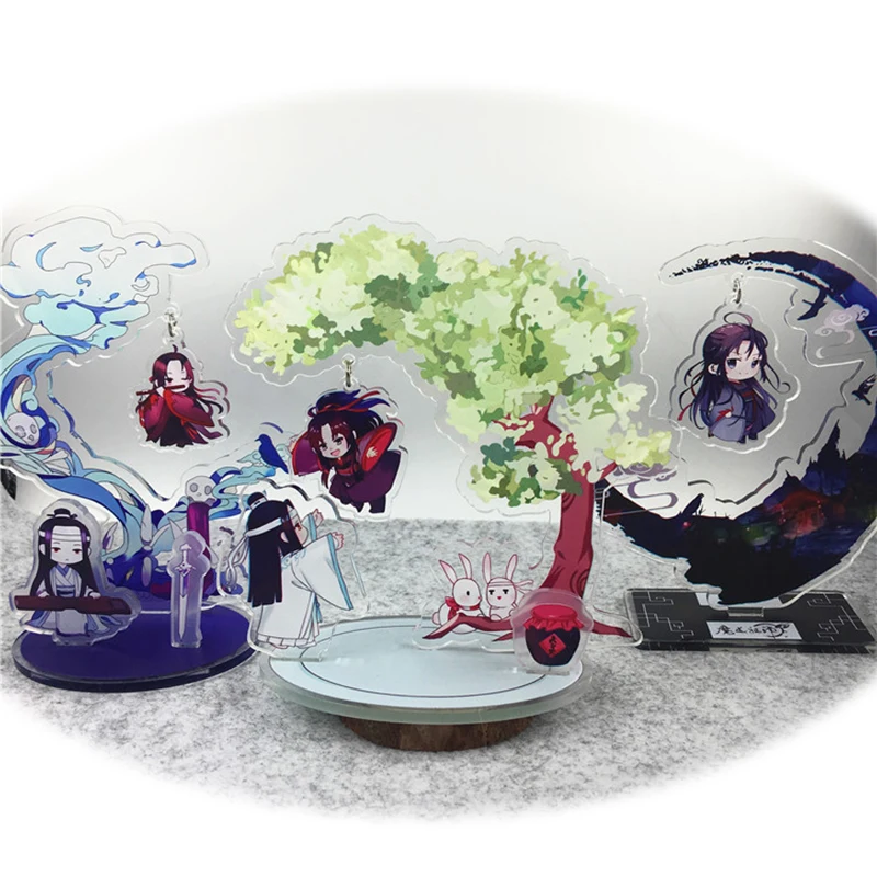 Anime Mo Dao Zu Shi Big Head Stand Acrylic Figure Action Wei Ying Model Toys Two-sided Doll Kawaii Boys Girls Gifts |