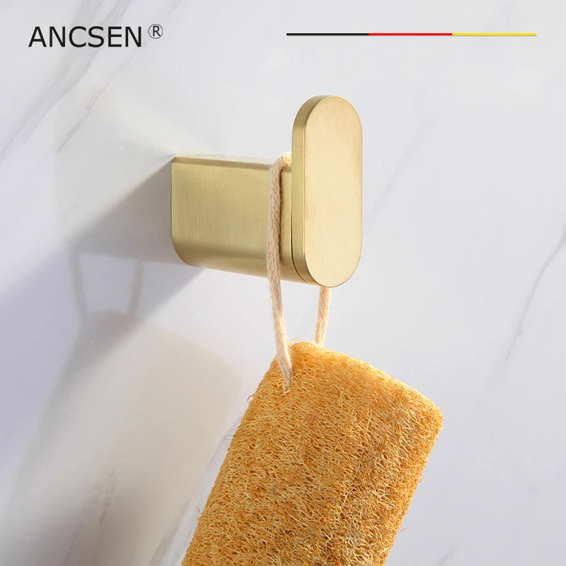 Нержавеющая сталь Ванная комната квадратная Полотенца крючок шляпа дверной