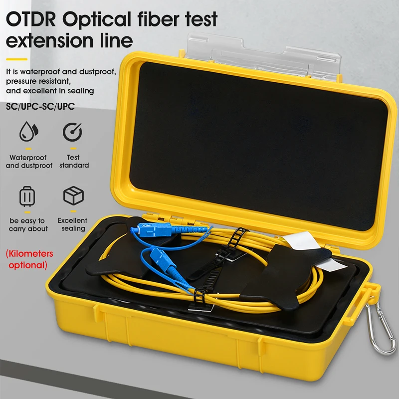 SC/UPC-SC/UPC OTDR Dead Zone Eliminator,Fiber Rings ,Fiber Optic OTDR Launch Cable Box 500M 1Km 2Km SM 1310/1550nm Free Shipping