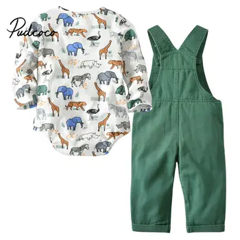

pudcoco Baby Boy Dinosaur Formal Clothing Bodysuit for 0-24 Months Baby Suits Party Birthday Kid Gentleman Summer Clothes