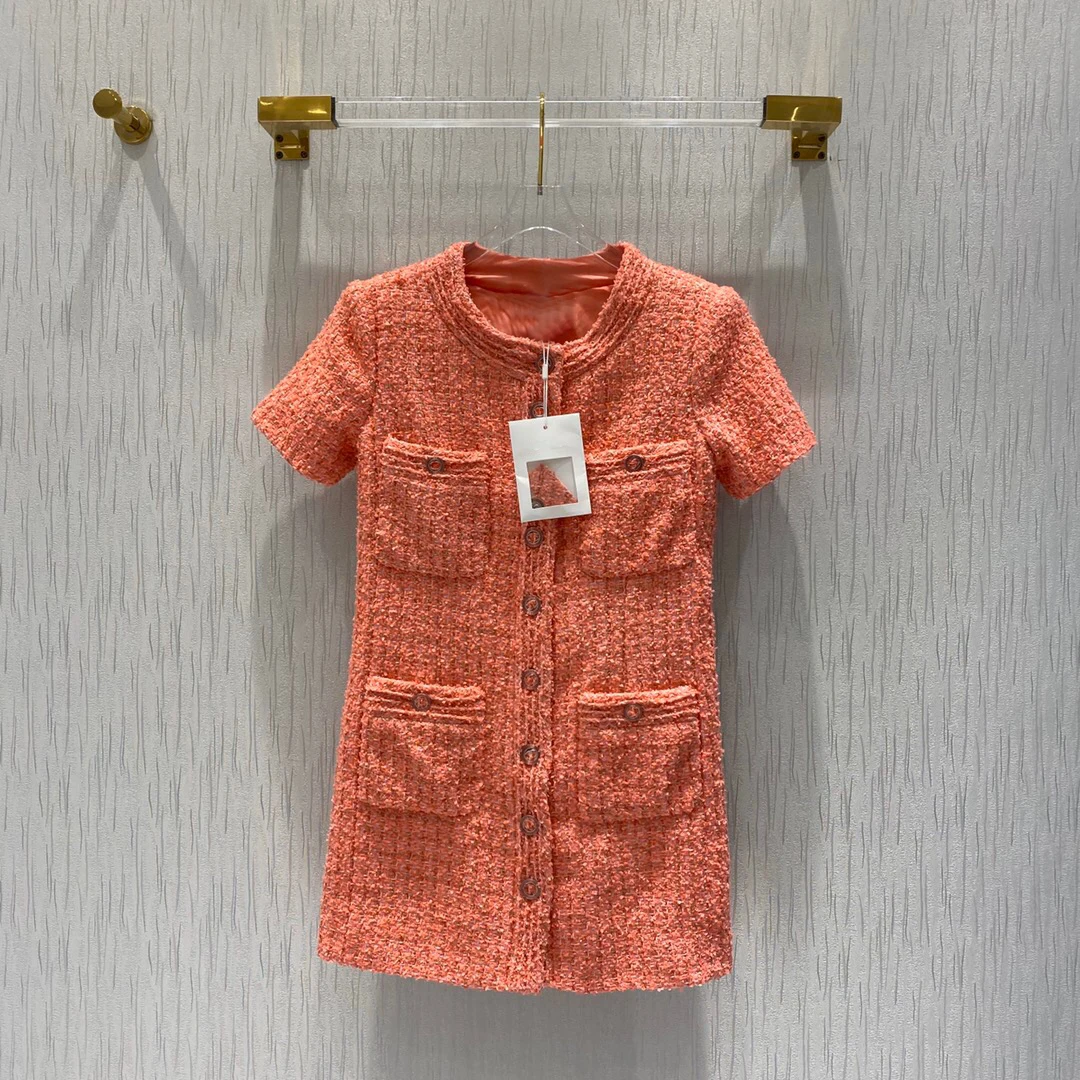 2020 Роскошная летняя французская коллекция персиковый однобортный Блейзер Тип