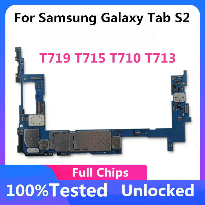32gb Motherboard For Samsung Galaxy Tab S2 T719 T715 T710 T713 Full Working Original Main board Unlocked Logic Board With Chips | Мобильные