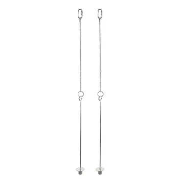 

2pcs Parrots Hanging Feeder Toy Parakeet Food Holder Fruit Veggies Budgie Birds Cage Accessories Stainless Steel Hens Skewer