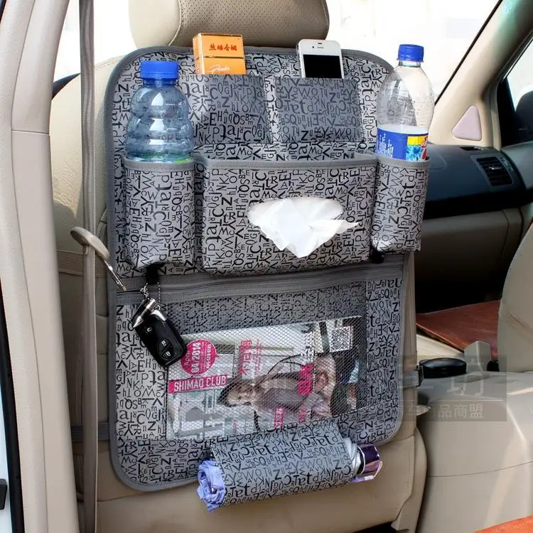 New Products Wholesale Car Mounted Chair Hanging Bag Oxford Cloth Hanging Bag Storage Pouches Hanging Bag for Vehicle Safety Sea