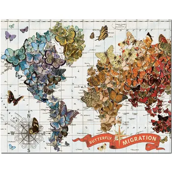

full square diamond painting Butterfly map full round diamond embroidery mosaic world map scenery wall picture decoration G717