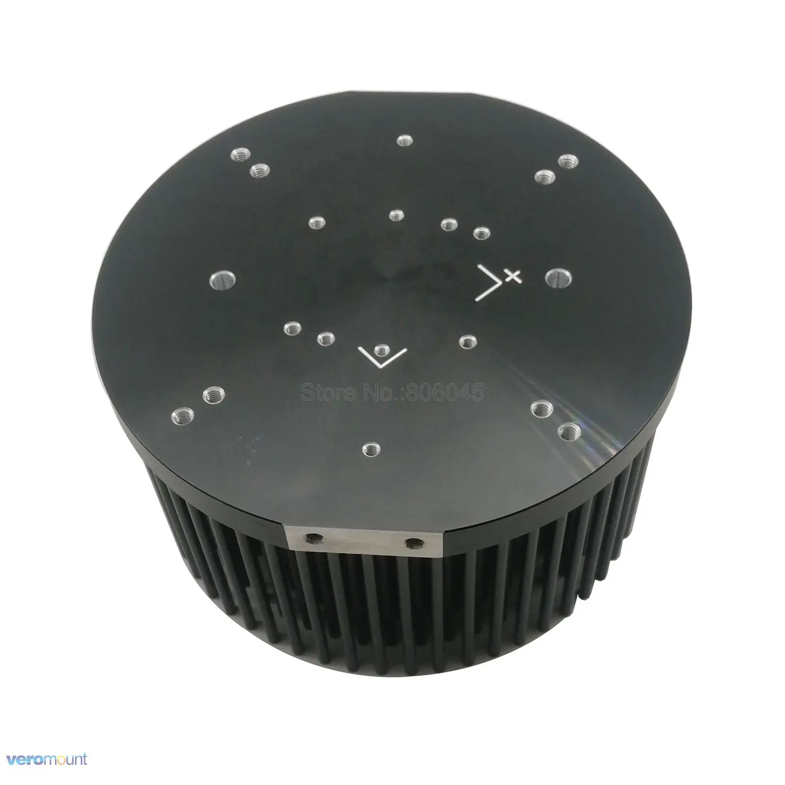 Round D133mm Pre-drilled LED Pin Fin Heatsink Compatible with Cree COB CXB3590 Citizen CLU-048 Bridg