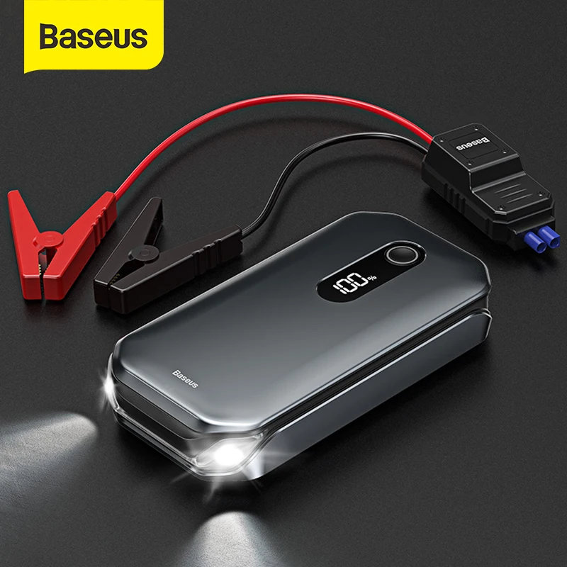 Baseus 1000A Car Jump Starter Power Bank 12000mAh Portable Battery Station For 3 5L 6L Car