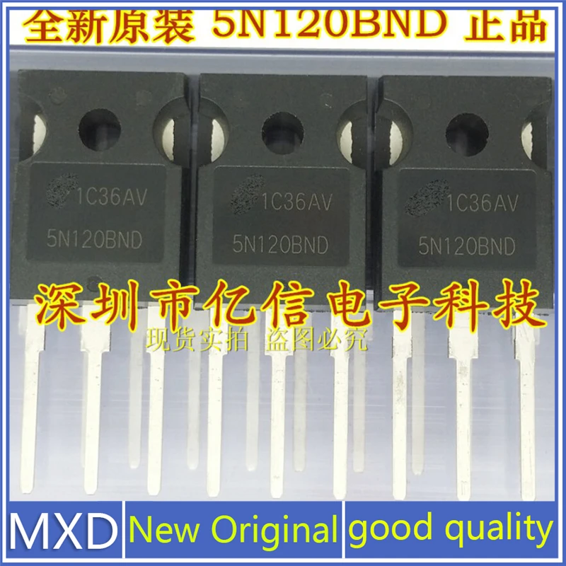

5 шт./лот новые оригинальные 5N120BND 5A/1200V подлинные полевые эффекты МОП трубки хорошего качества