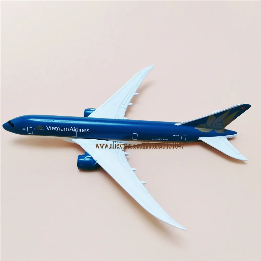 Сплав металла Air Vietnam B787 авиакомпания модель самолета Vietnam Boeing 787 Airways модель самолета Стенд самолет детские подарки 16 см