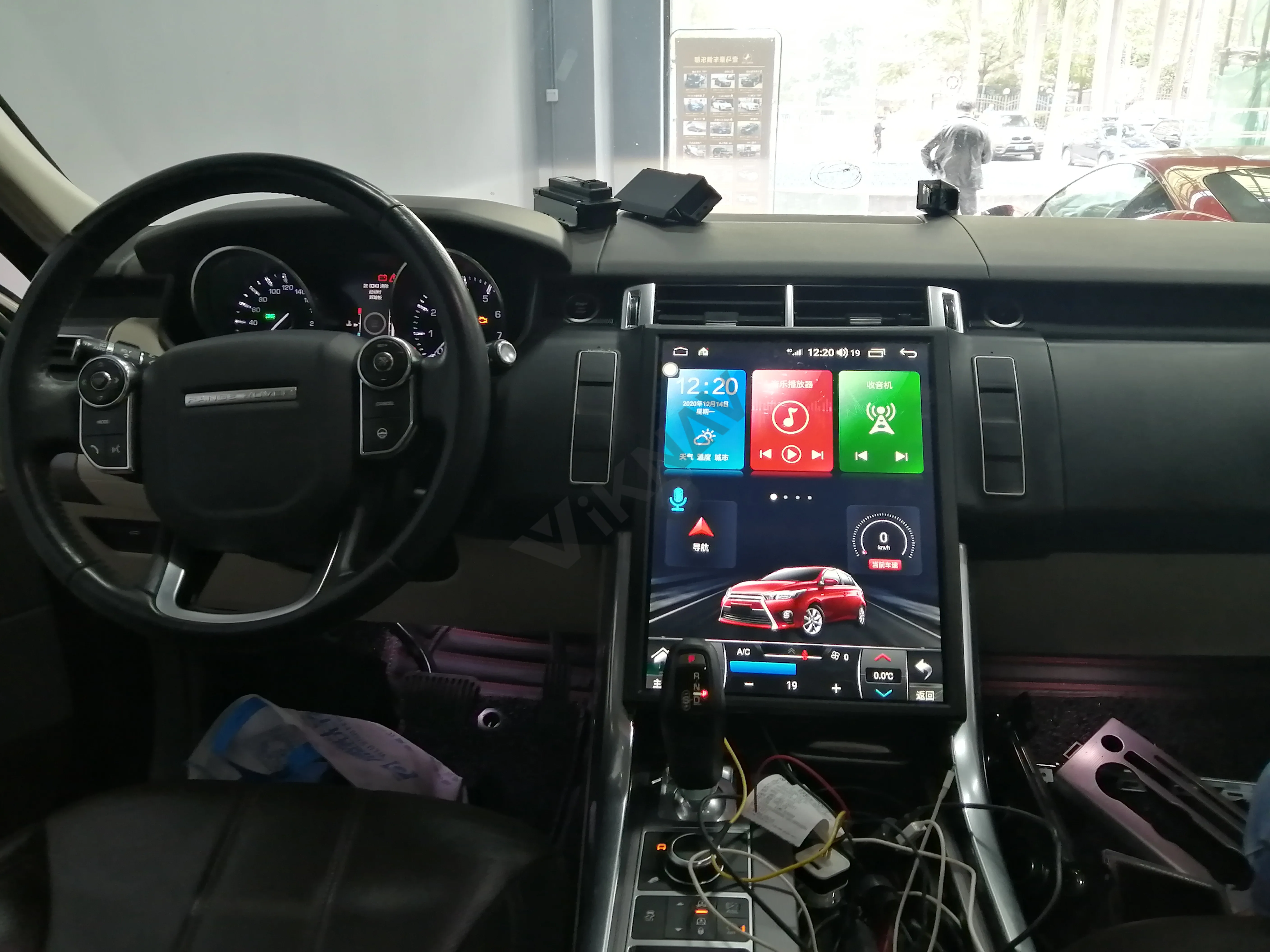 

For range rover sport 2015 GPS navigation 15.6 inch Android System vertical screen Car Multimedia DVD Player Tesla carplay