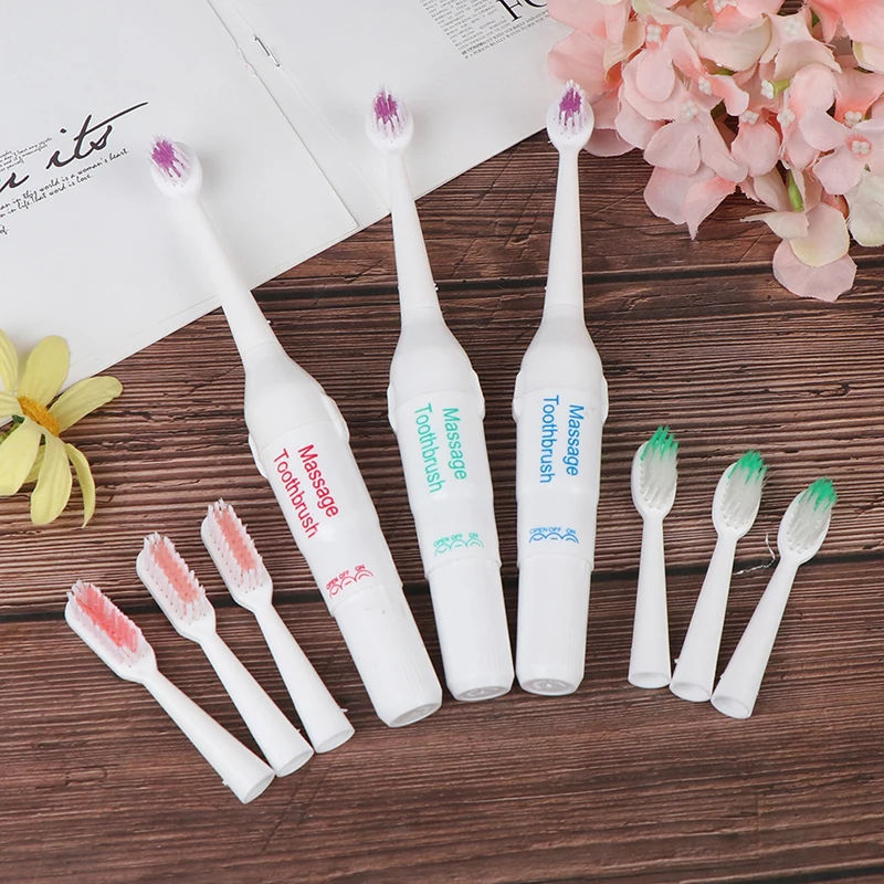 1pcs Electric Toothbrush Sonic Wave Smart Chip Toothbrush With 2 x Replacement Heads Whitening Tooth brush