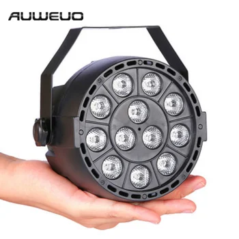 

Mini Hot Par Light LED Flat Par 12x3W RGB 3IN1 Lighting LED Stage Light Effect DMX512 Master Slave DJ Disco Party Scene Light
