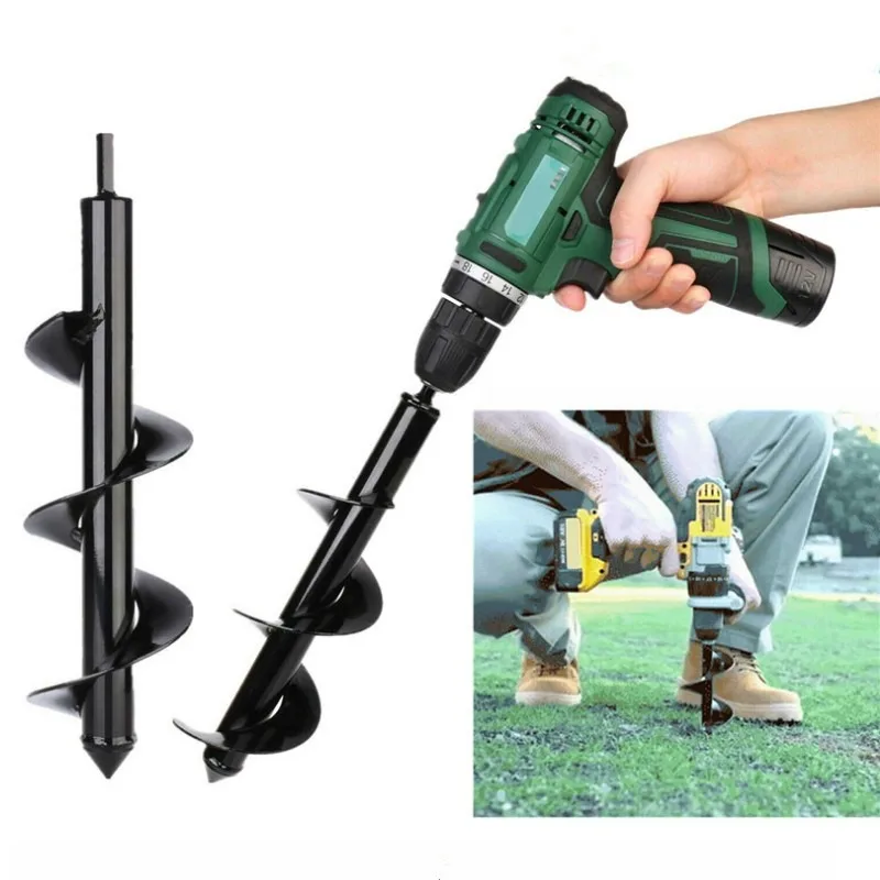 En venta Barrena para taladro jardín taladro espiral broca agujero espiral Digger de la tierra de perforación para plantación de semillas jardinería cerca de maceta de flores Kjwnegkoo5g