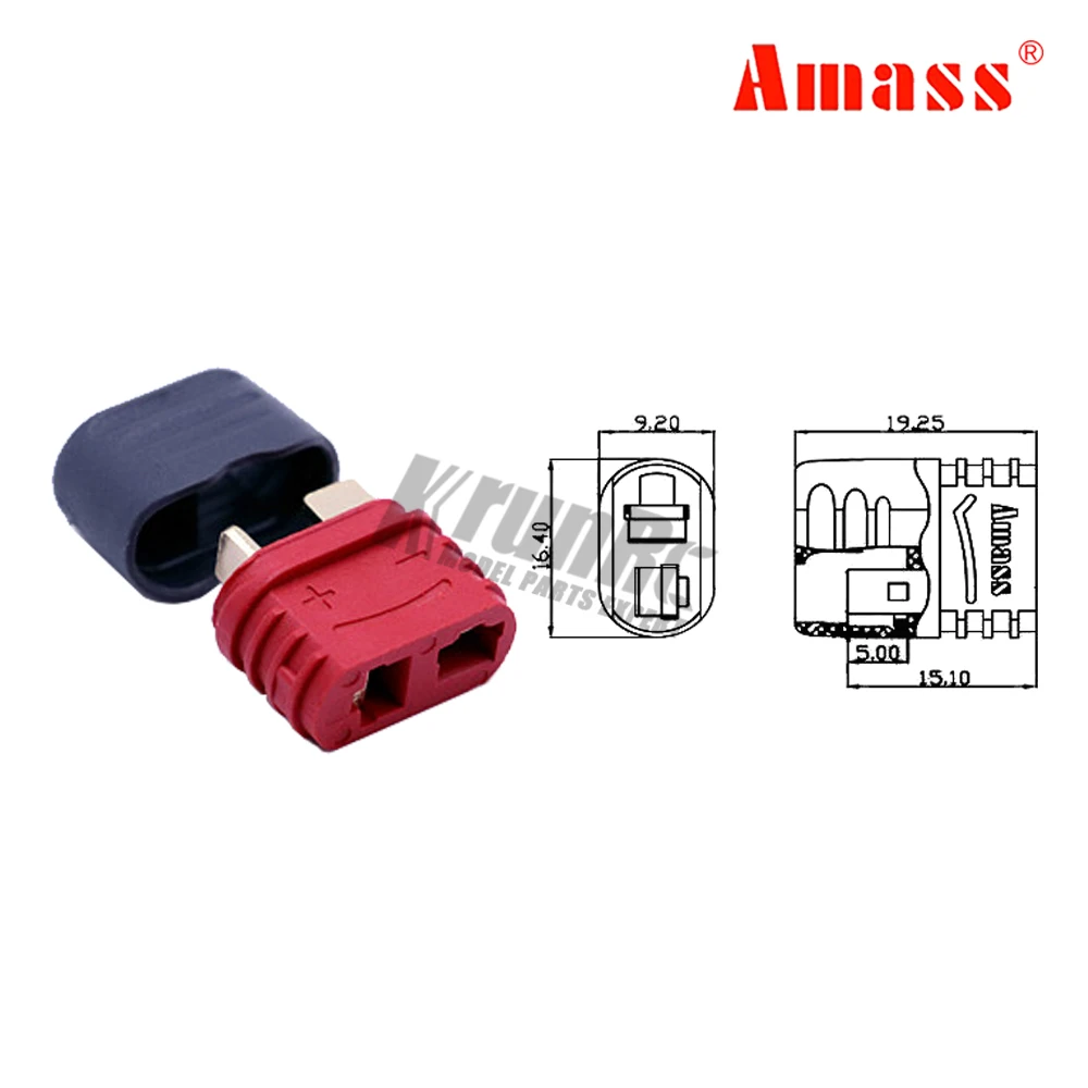 10 пары Новая скользящая обшивка T plug Deans Разъем для RC Lipo батареи
