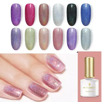 

BORN PRETTY UV Gel Polish Glitter Bling Soak Off Nail Gel Varnish 6ml DIY Tools