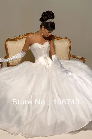 Gratis Verzending Nieuwe Stijl Hot Koop Hoge Kwaliteit Bruiloft Zoete Prinses Aangepast Formaat Lovertjes Crystal Goede Stof Witte Bruids Jurk Gratis Verzending Nieuwe Stijl Hot Koop Hoge Kwaliteit Bruiloft Zoete Prinses Aangepast Formaat Lovertjes Crystal Goede Stof Witte Bruids Jurk