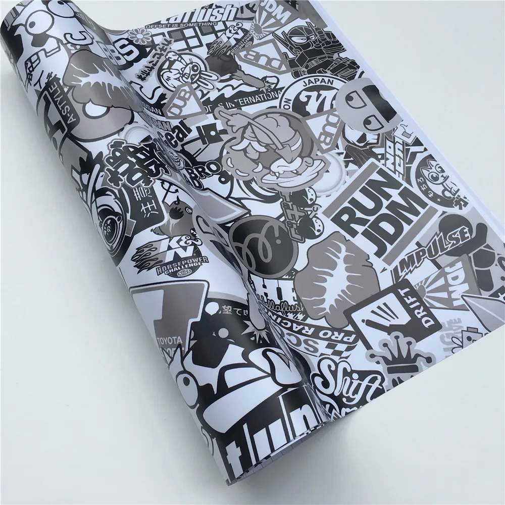 Black White JDM Sticker Bomb Vinyl Film (10).JPG