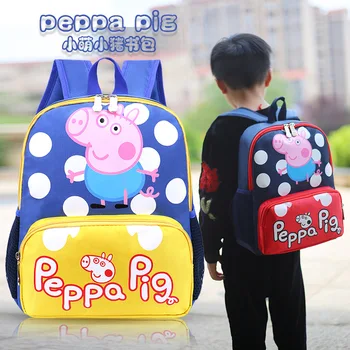 

Peppa Pig Backpack Girl Cartoon Knapsack Kids School Bag Children Waterproof Satchel Boy Student Small Bookbag Birthday Gift Bag