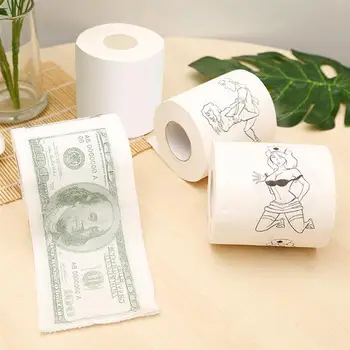 

2 Rolls Roll Paper Durable High Quality Useful Tissue Paper Toilet Paper Household Toilet Roll Paper for Home