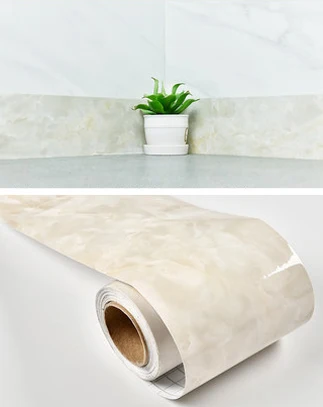 Marble ATG 10 м самоклеющаяся плинтус домашний декор Водонепроницаемая Гостиная Ванная комната линия талии Настенная Наклейка-бордюр мраморные обои границы - Цвет: Marble ATG