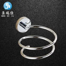 Shengruijia 304 хромированный Кронштейн для фена из нержавеющей стали, сантехника, Парикмахерская, туалет, латунь, Chui Feng Jia