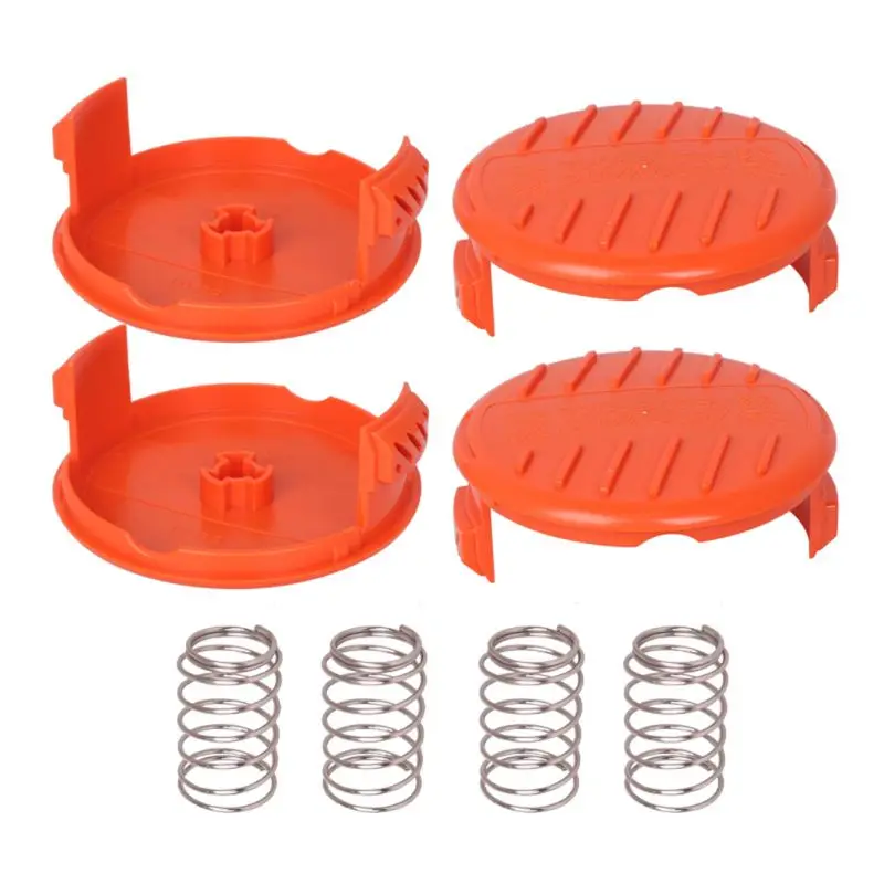 2021 New Trimmer Replacement Spool Cap Covers and Spring for Black-Decker |