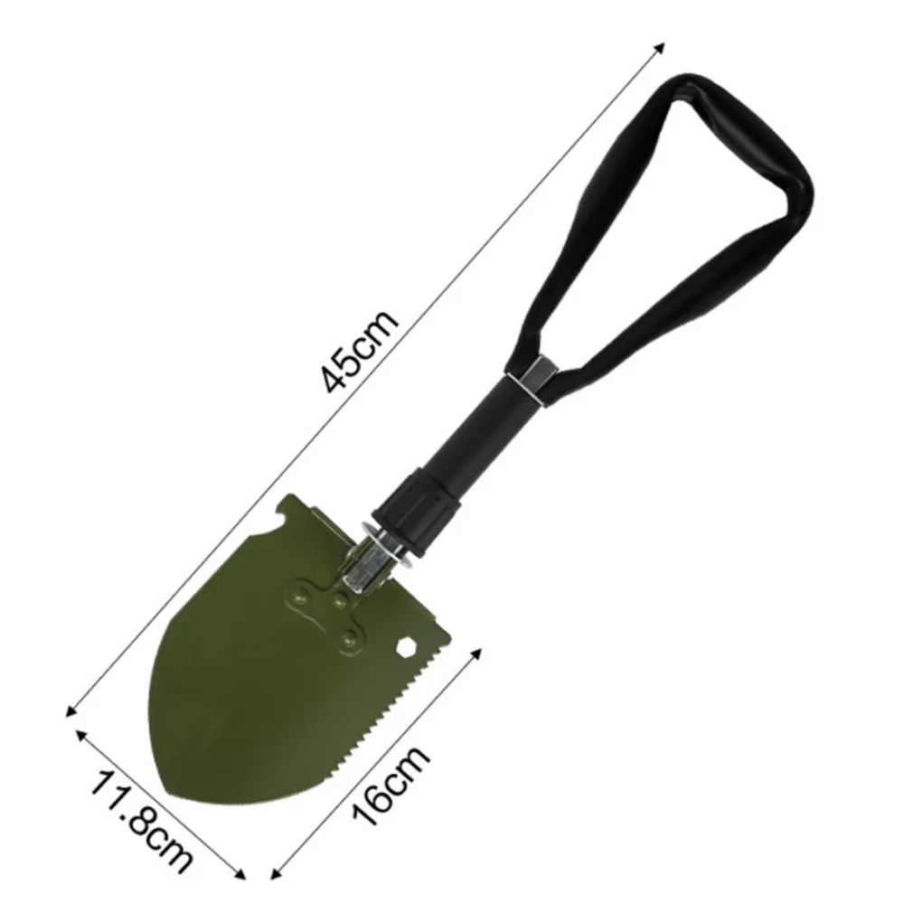 Военная лопата, складная лопата, открытая Лопата для кемпинга, аварийные инструменты, садовый инструмент, зеленый или черный