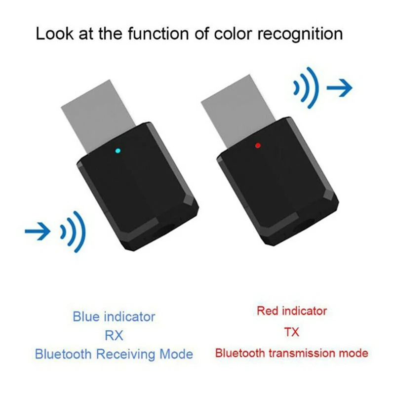 USB Bluetooth 5,0 аудио приемник передатчик 3,5 мм стерео музыка беспроводной адаптер для ТВ компьютер Динамик Наушники