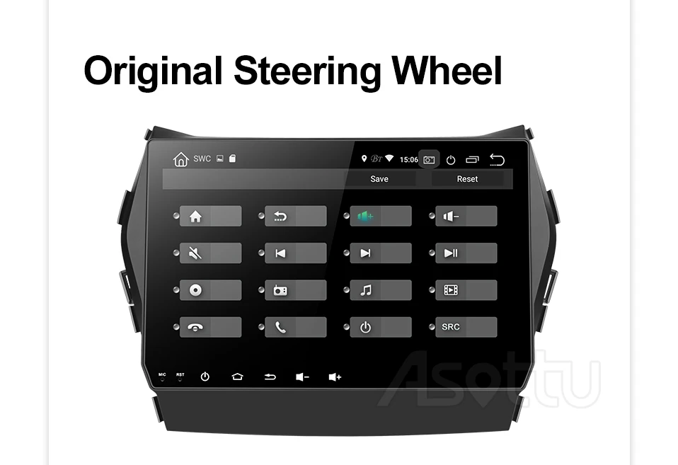Asottu HY605 Android 9,0 PX6 автомобильный dvd для hyundai IX45 Santa fe 2013 автомобильный навигатор
