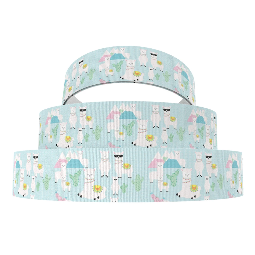 David accessories 1 &quot(25 мм) градиентная Радужная печатная полиэфирная корсажная лента 5