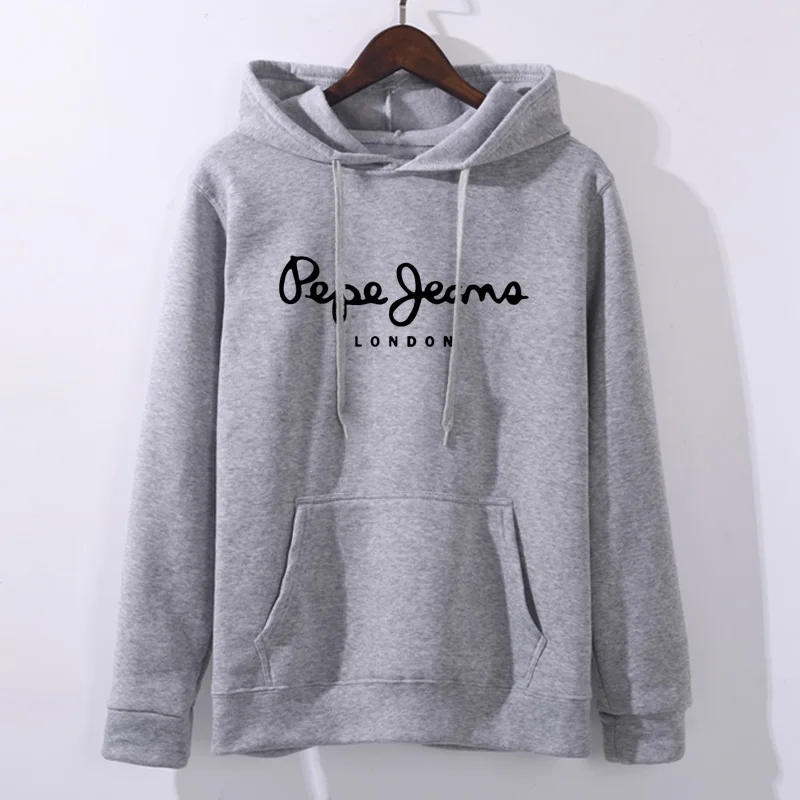 Light grey 0 Осенне-зимний флисовый пуловер с буквенным принтом Харадзюку, плотные свободные женские толстовки, толстовка, женское повседневное пальто - Цвет: Light grey 0