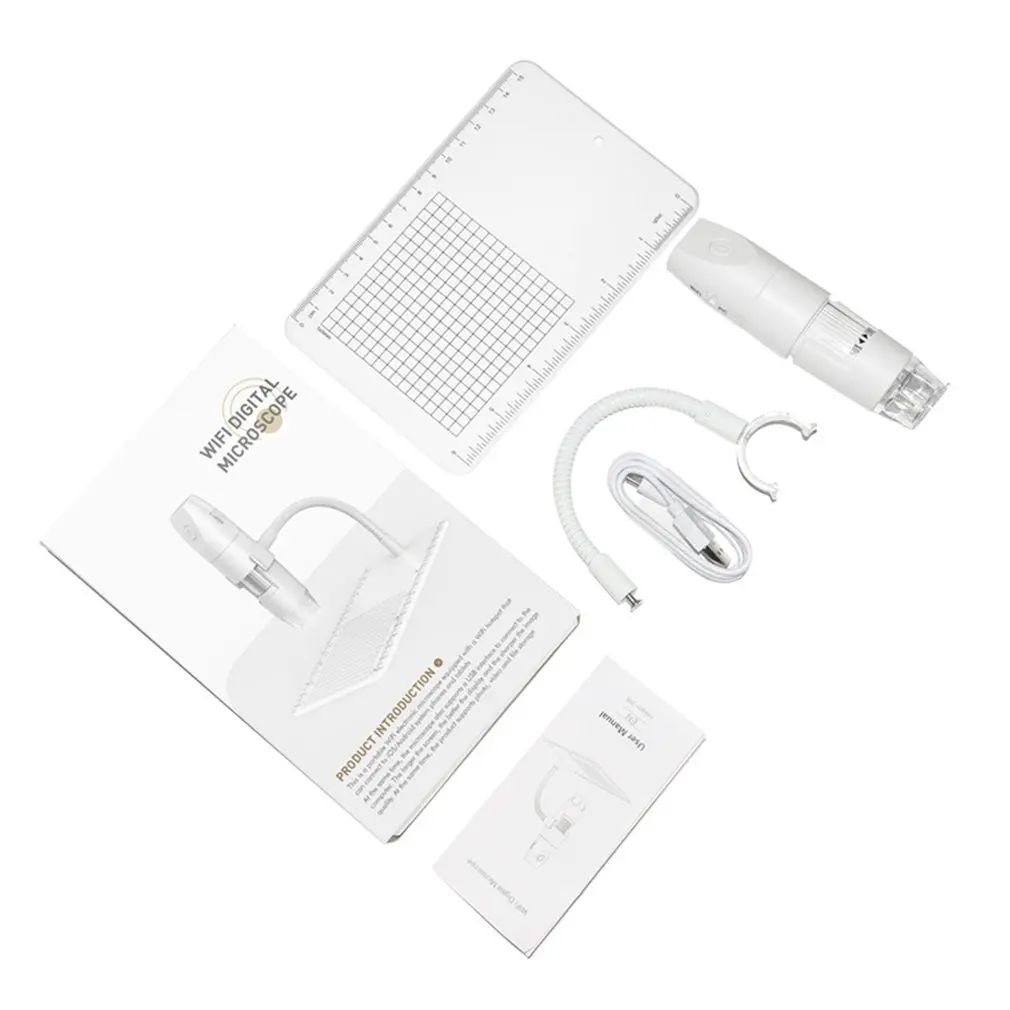 

1080P HD wifi electronic microscope 1000x digital magnifying glass USB industrial microscope tool With Scale