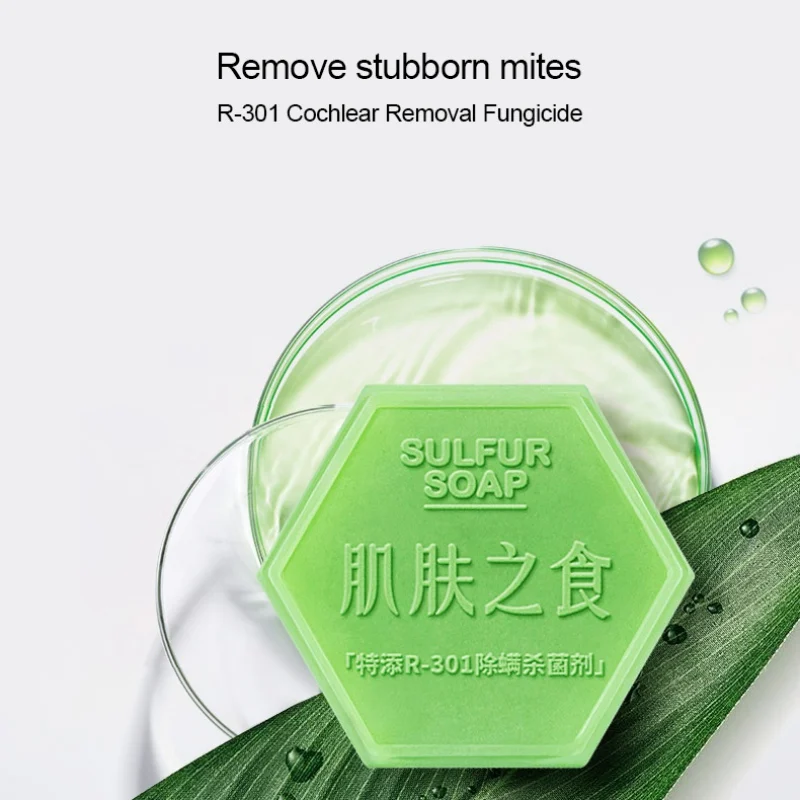 Aloe Vera Mite Removal Soap Moisturizing Oil-Control Anti-Acne Handmade Soap For Face Body