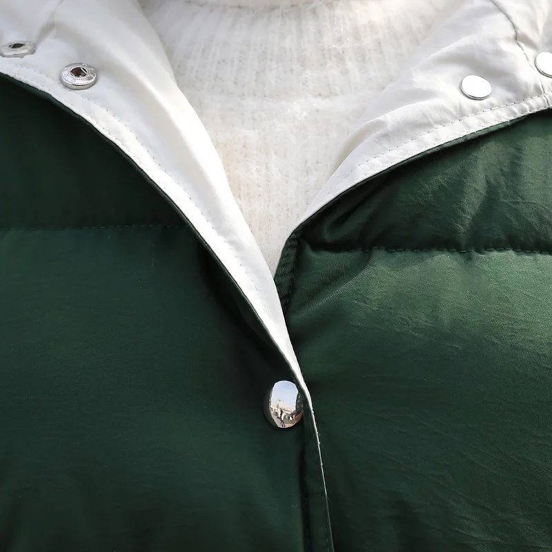 

Off Season Cotton Coat Women's Mid-length 2018 New Style Thick Korean-style Loose-Fit INS down Feather Cotton-padded Jacket Cott