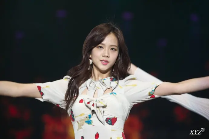 Kpop Blackpink JISOO/летнее уличная одежда, милое белое платье для женщин, корейский короткий рукав, платья с бантом, женская одежда