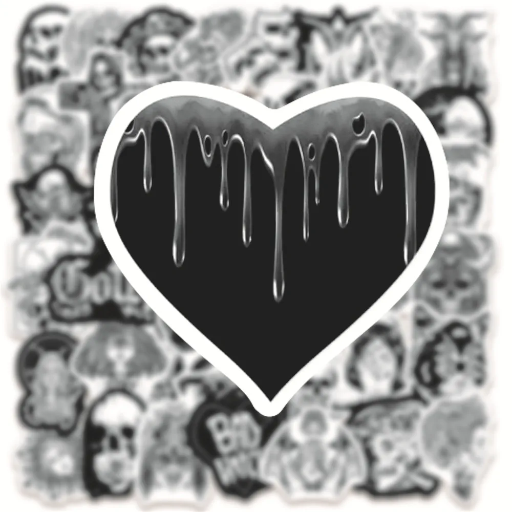 Goth Stickers Stationery Adesivos Craft Supplies Scrapbooking Material 50/100pcs For Laptop Computer decorative stickers self adhesive stickers stationery stickers paper stickers adhesive stickers diy scrapbooking accessories