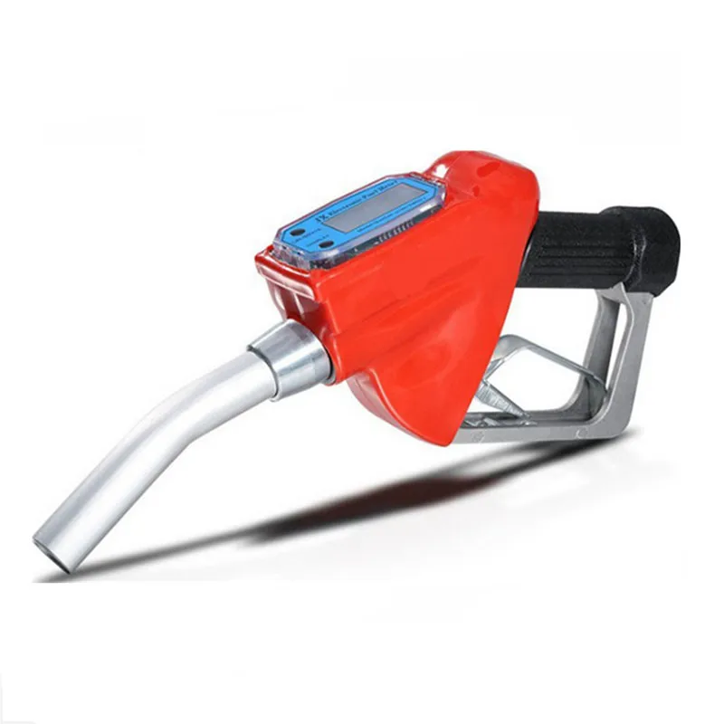 

Digital Flow Meter Indicator Fuel Gasoline Petrol Oil Refueling Gun Nozzle Aluminum Gas Station Refuel Injection Tools