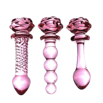 Pink Hippocampus Glass Dildo Realistic Dildo Sex Adults Toys Long Butt Plug Sex Toy for Women Glass Anal Plug Adult Toys 6
