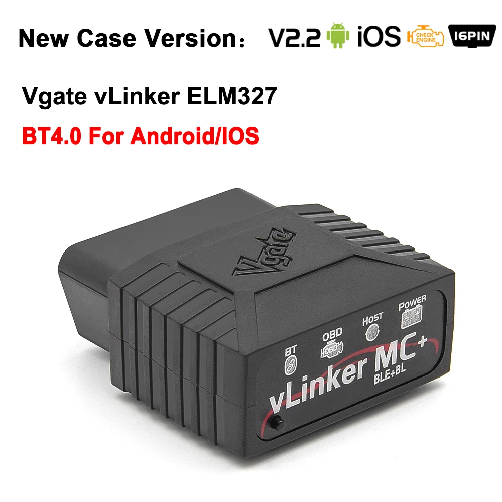 Vgate vLinker MC+ ELM327 for BimmerCode FORScan OBD 2 OBD2 Scanner WIFI Bluetooth-Compatible for IOS PK OBDLINK ELM 327 V 1 5 high quality auto inspection equipment Code Readers & Scanning Tools